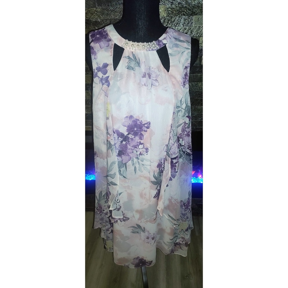 Floral Chiffon Dress Size M/L